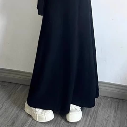 シンプル大人ニットワンピース
